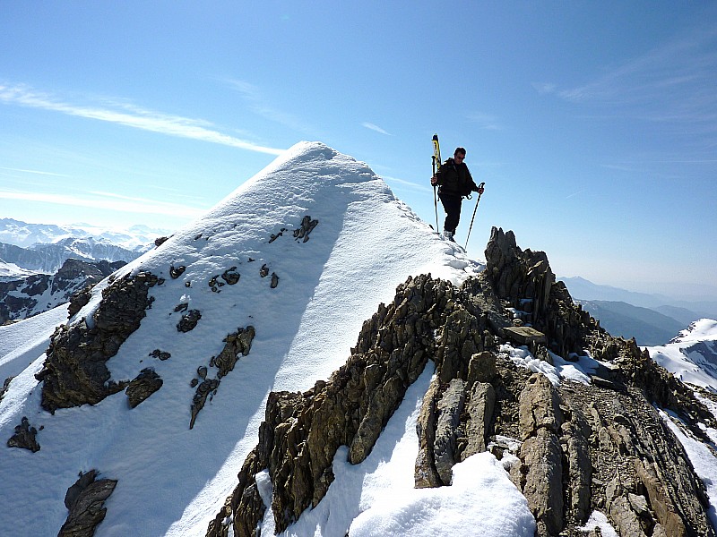 descente du sommet : jolie traversée