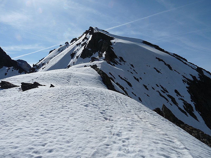 La cime Est de Fenestre. : Et sa créte.
