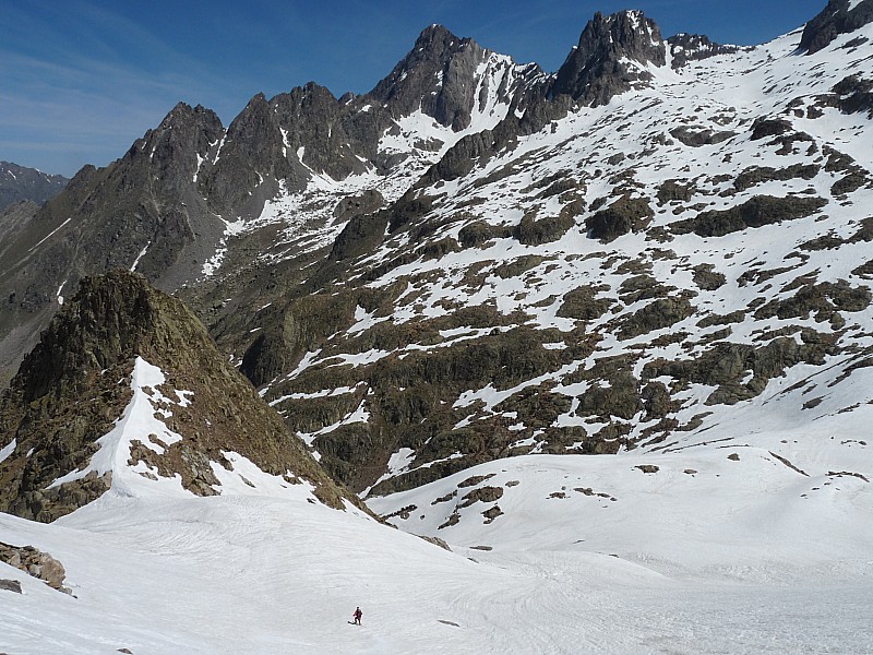 Descente. : Vers la Balme de Guilié.