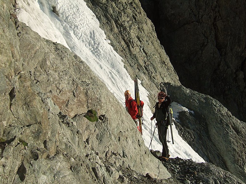 col des avalanches : Fin du rocher
