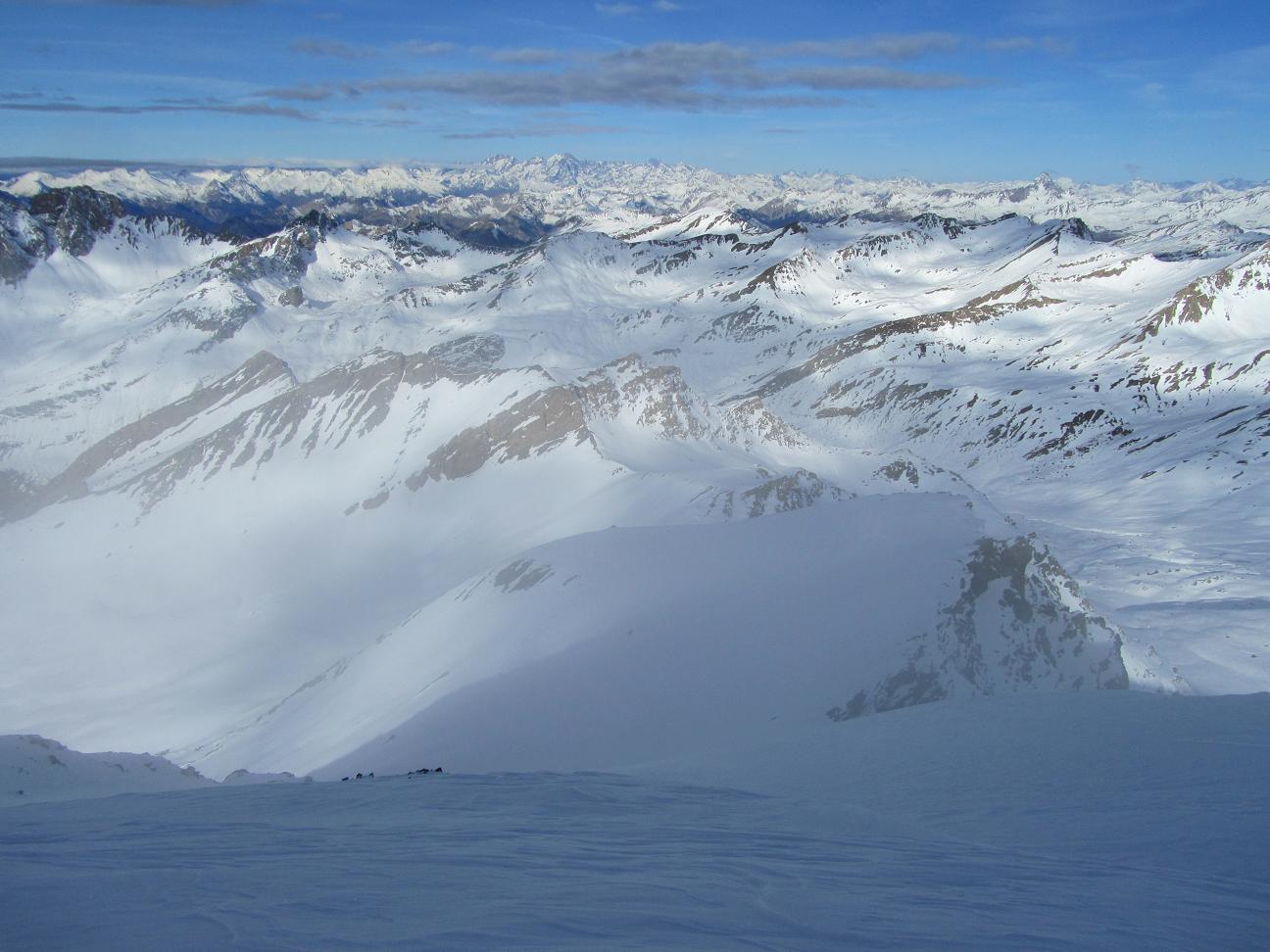 Sommet du Bric de Rubren NO : Les Ecrins