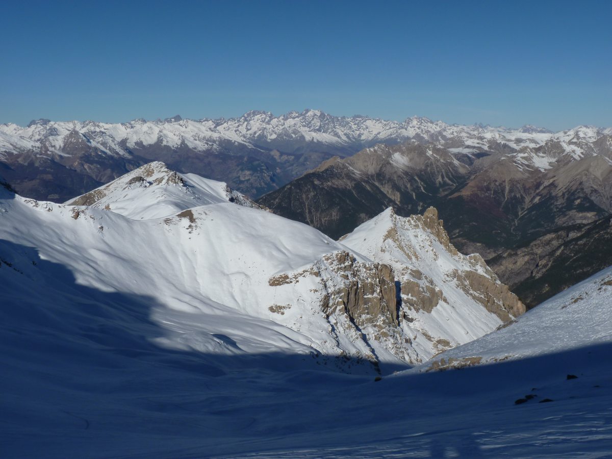 La combe vu du haut : Belle descente en vu