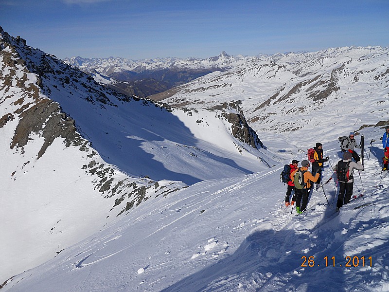 Petite Tête Noire 3039m : Au dessus du Col de la Noire.