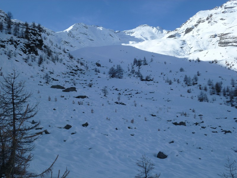 Col de Queyrettes en vue : mais les conditions de neige sont vraiment pas là
