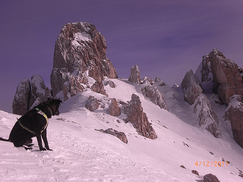 Roc de Serre Chapelle : Au dessus du Pas de la Casse de l'Ase, vers la crête des Pénitents.