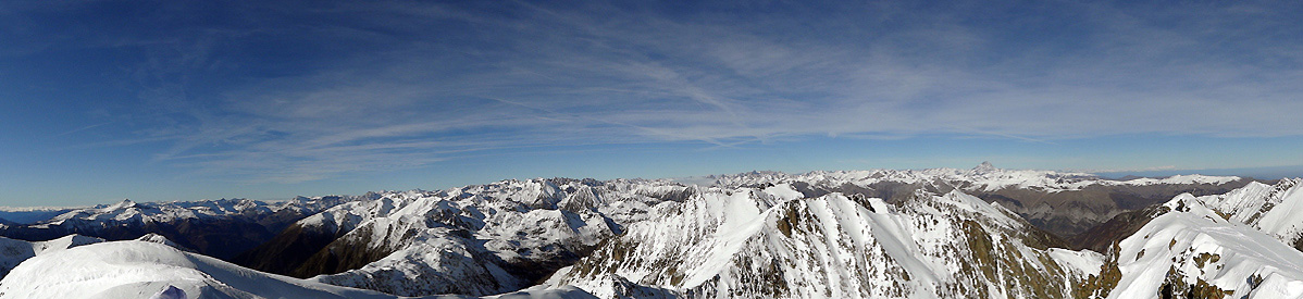 2800m : Panorama vers le Nord