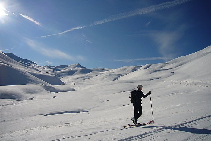 le vallon : Le vallon avec le sommet au fond.