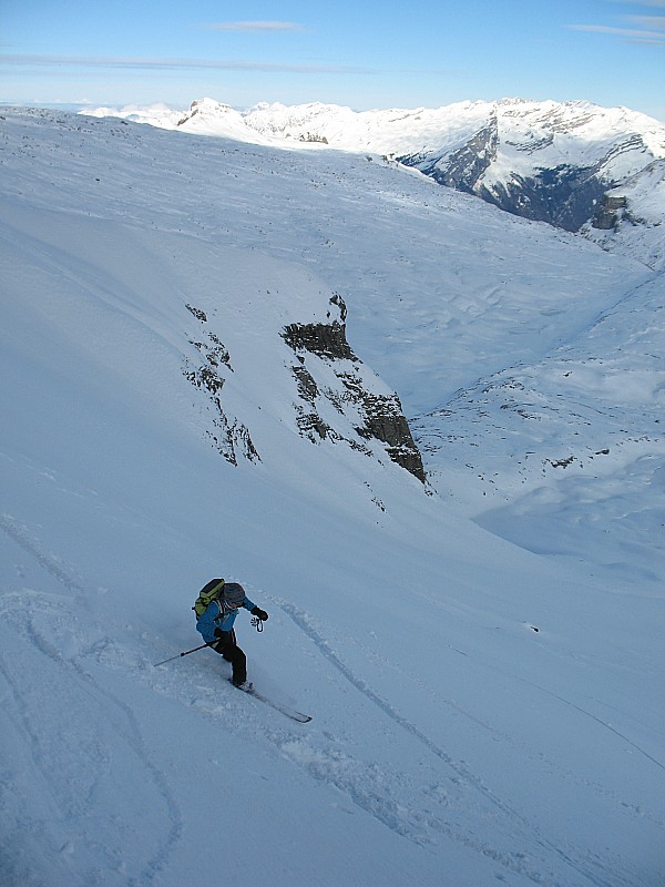 Pointe de Platé. : Une belle descente.