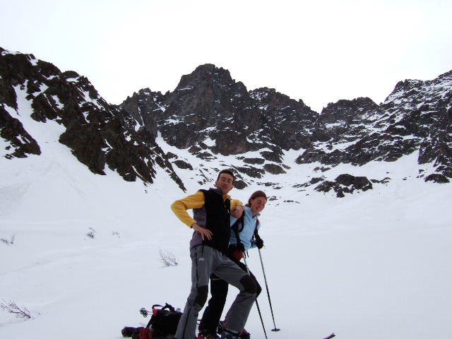 Yann et Anne-c : Anne-c et Yann (en pleine séance de frime avec sa polaire skitour^^).
