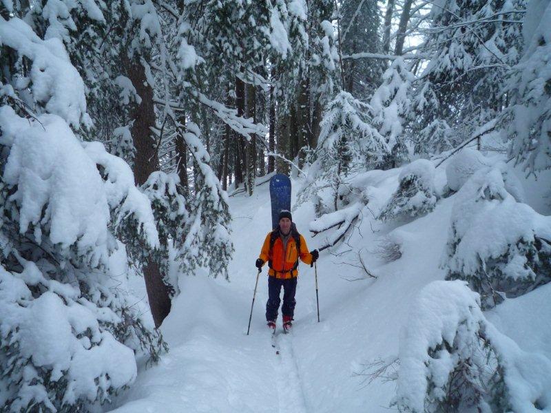 Mt Lachat de Chatillon : le surfer tout sourire...
