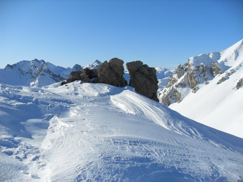 clot la cime : en montant sur l'épaule ouest