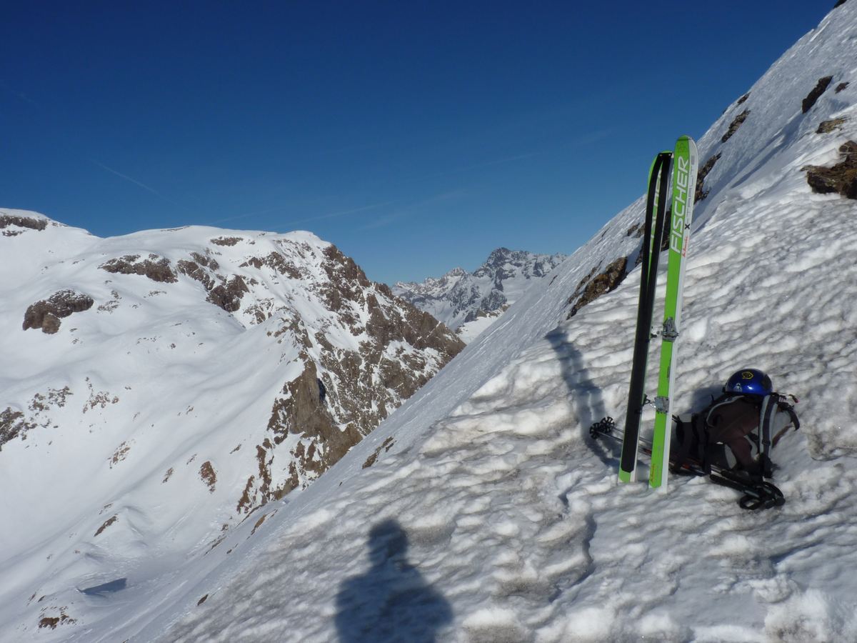 Petite pose casse croute : Sous le sommet