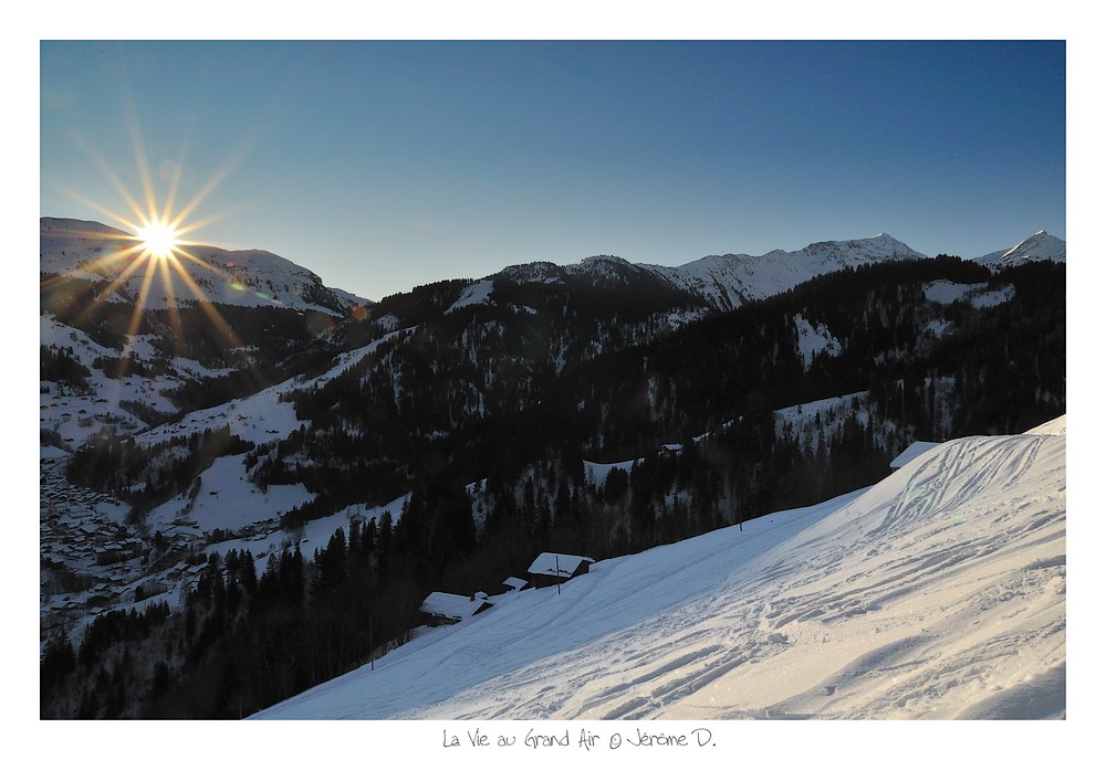 à peine arrivés : le soleil nous accueille et ne nous lâchera plus.