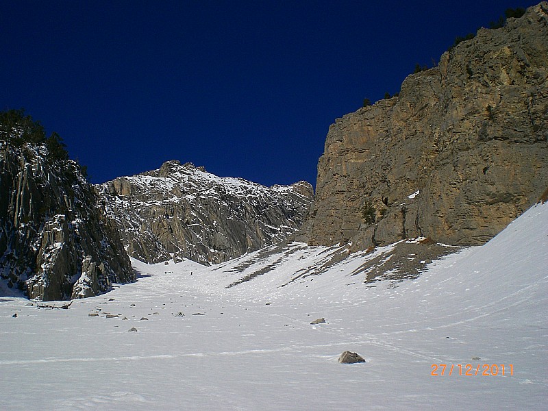Guiau, Ravin de la Casse : La partie basse du couloir.