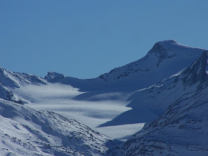 Ouille Allegra : Le Glacier du Baounet, vu des alpages de la Buffaz
