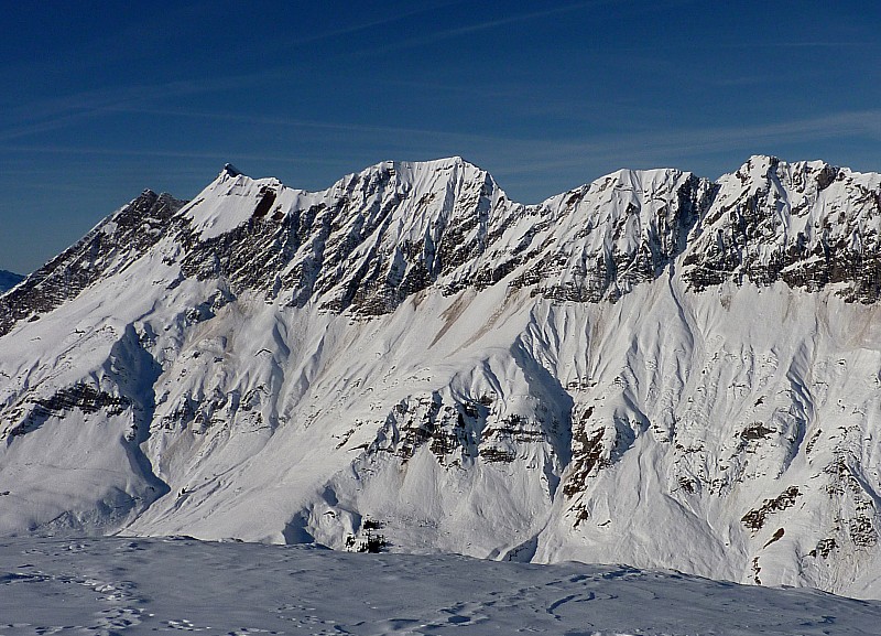 Croisse Baulet : Envers des Aravis : encore un peu sec