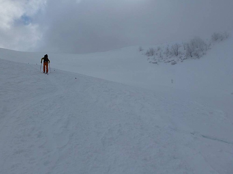 Sulens : En arrivant au col.