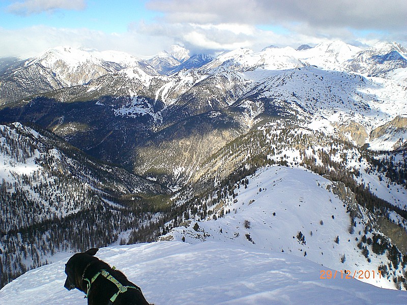 Petit Peygu : Le mauvais temps descend les vallées de la Guisane et de la Clarée.