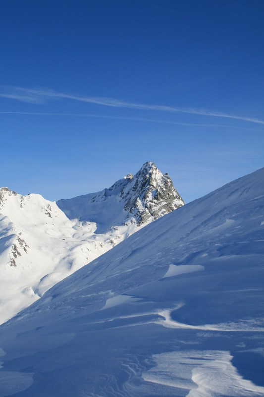 Bric Bouchet : trop de vent pour qu'il s'enneige.