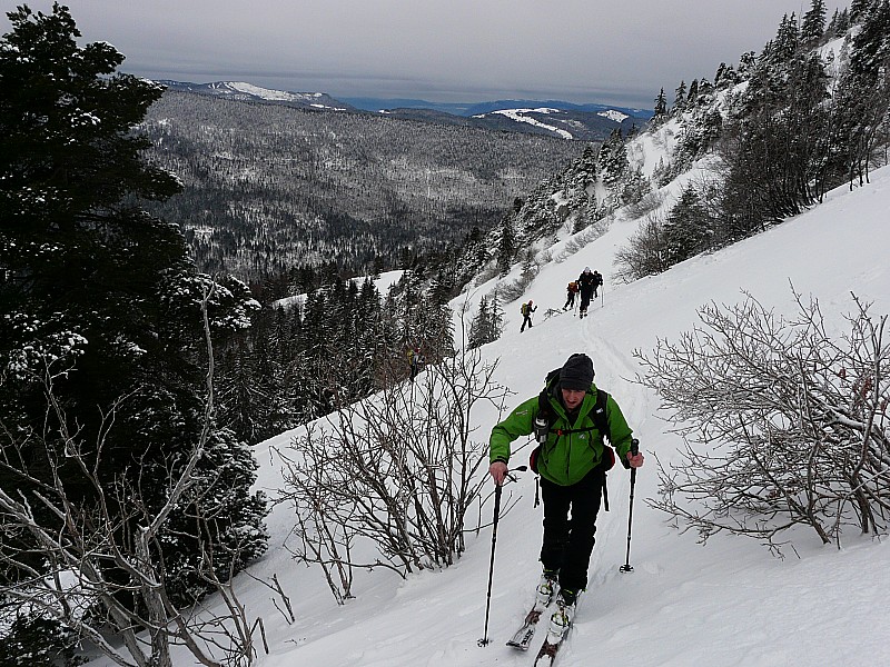montée : maintenant qu'il y a de la neige, il y a de l'entrain