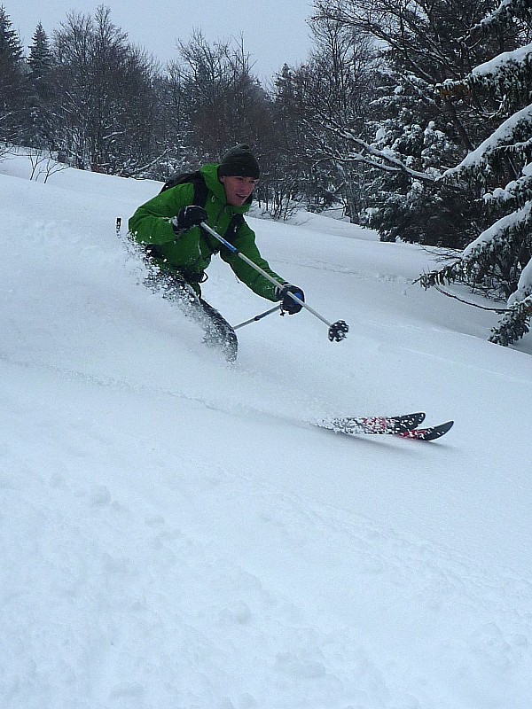 Bonne poudre ! : Lionel se régale