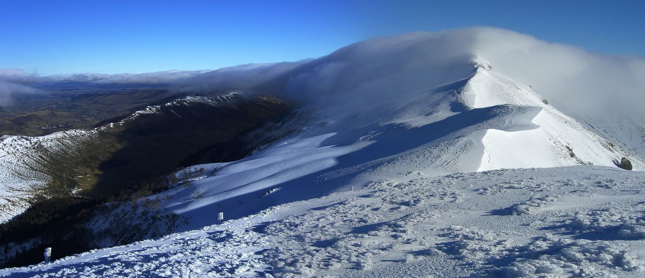 Sur la crête : Belle vue sur la vallée en U
