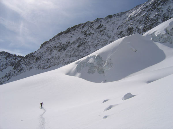Glacier du Casset : On se sent tout petit à côté des séracs...