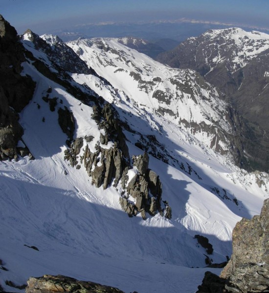 Couloir Ouest : Le haut du couloir