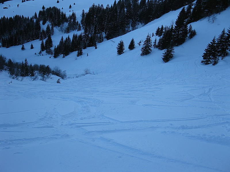 sous le col du graydon : les conditions actuelles