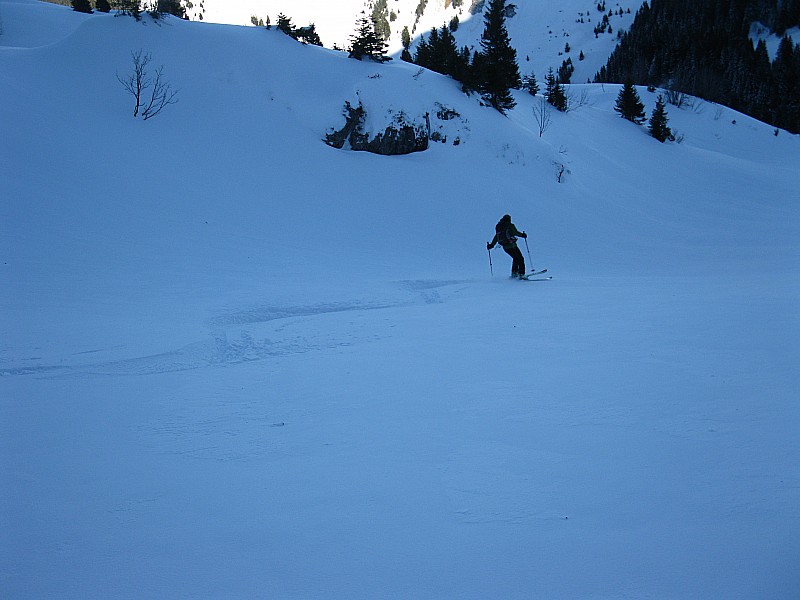 catherine en pleine action : révision de la godille