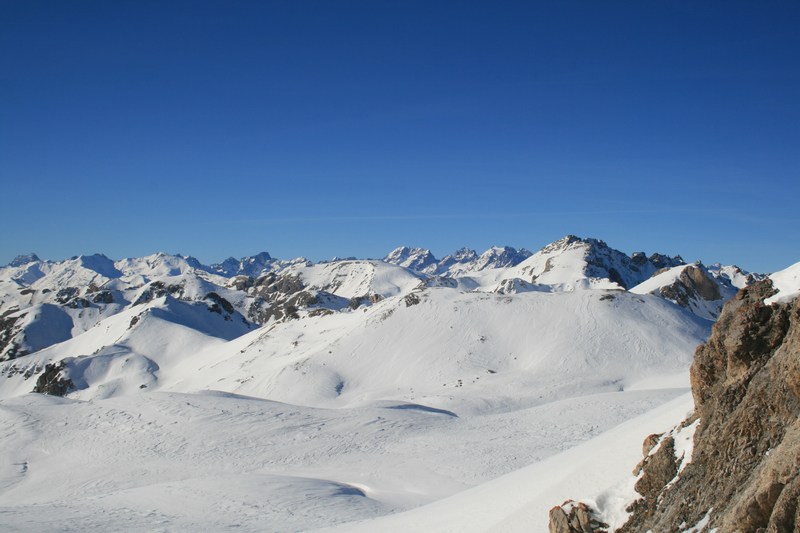 Les Ecrins : nous font un joli fond.