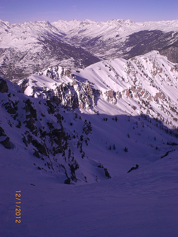 Crêtes des Granges : La sortie du couloir