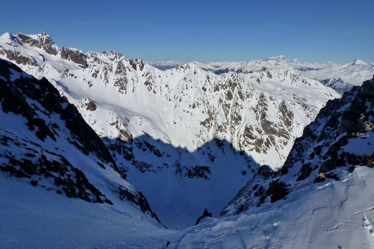 L'envers du décor : Le haut du couloir Nord de la brèche est complètement vitrifié.