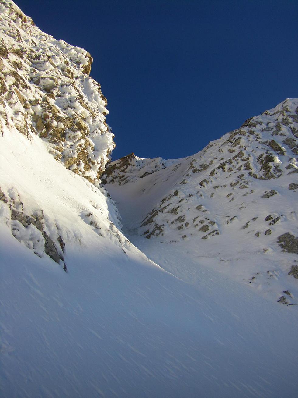 Couloir NW de l'Antécime : Il est sec