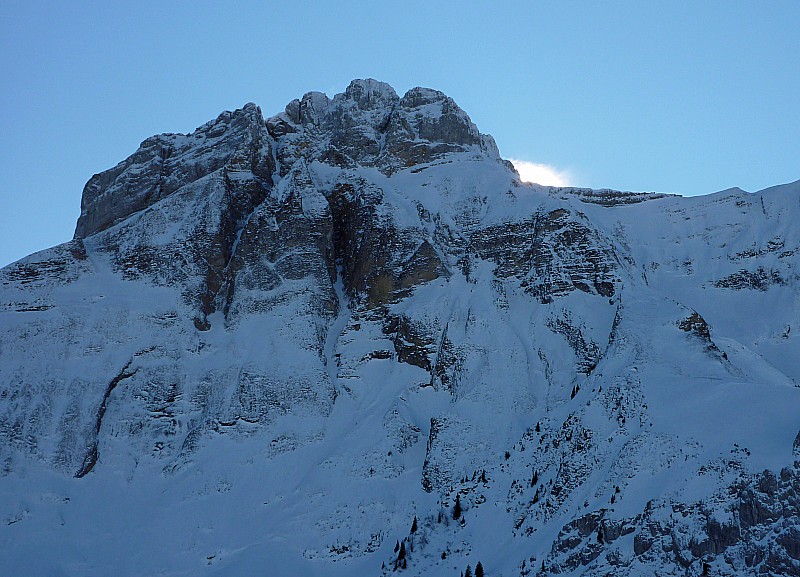 Pointe du Midi : vue depuis le Châtelard