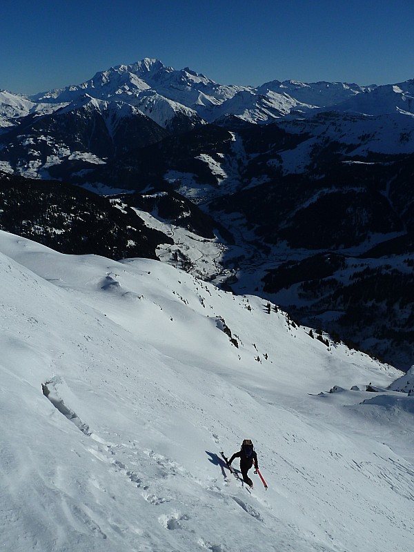 Pointe de la Grande Journée : Petit raidillon pour rejoindre l'arête Lavouet / Grande Journée.