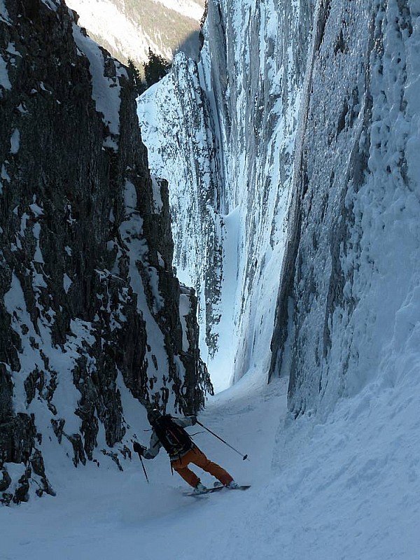 Pécloz : Toujours aussi raide ce couloir...