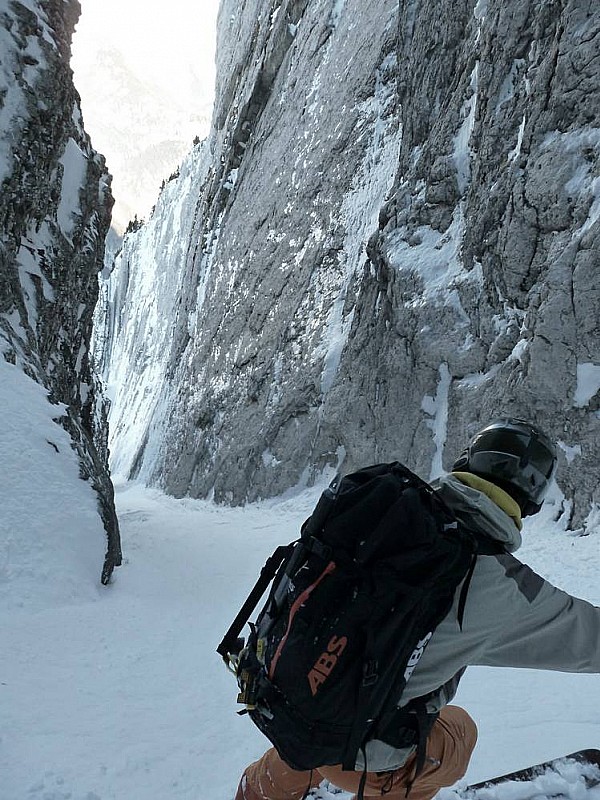 Pécloz : Chech à mi-couloir