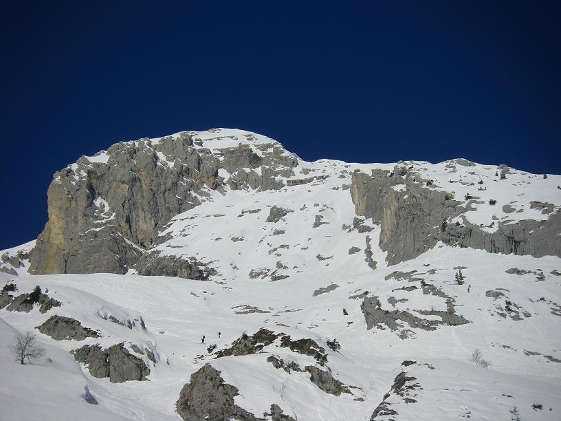 Face Sud de Pointe Blanche. : La face ce jour.