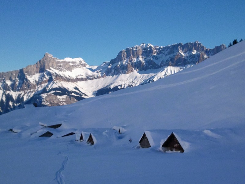 Chalets de Doran : Enterrés sous une épaisse couche