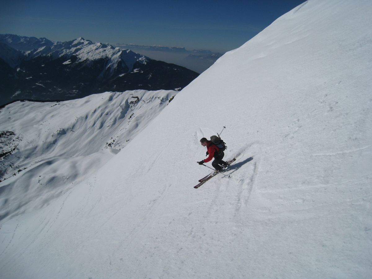 Face Sud : superbe moquette dans la partie haute