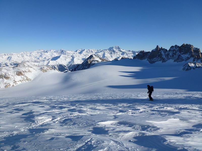Aiguille du Tour : Seul au monde en fin d'après midi