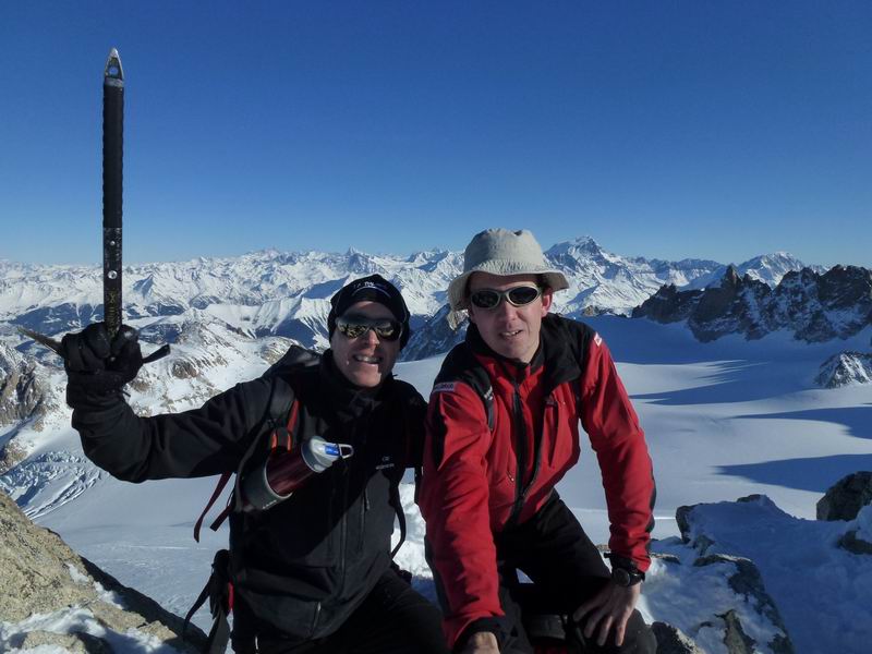 Aiguille du Tour : Vincent et Fab au sommet !... heureux
