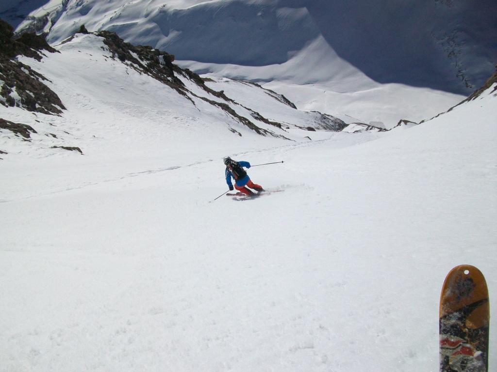 Pointes des Bufettes : Un peu de ski, c'est raide et long. Et le plus dur est déjà passé !