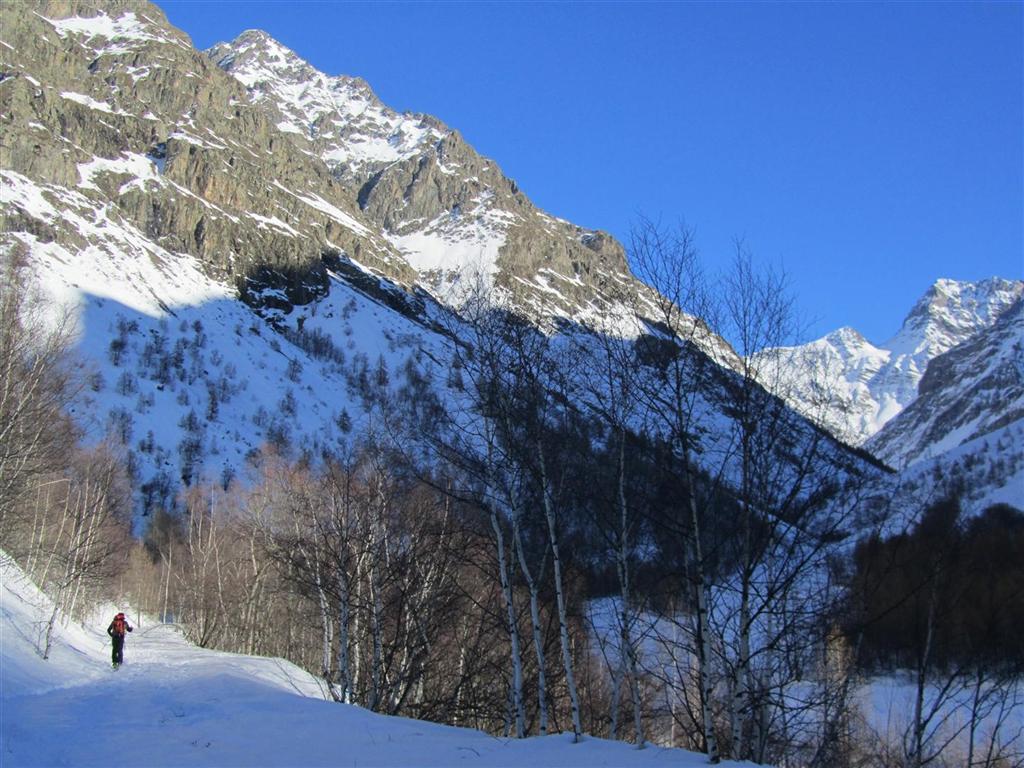 à la montée à 1500 m : juste avant les Auberts