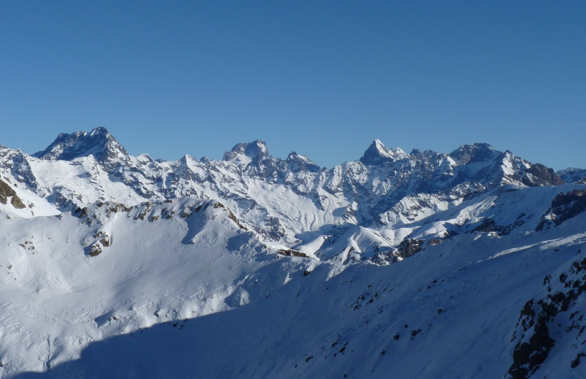Col de Fond Froide : En premier plan à gauche