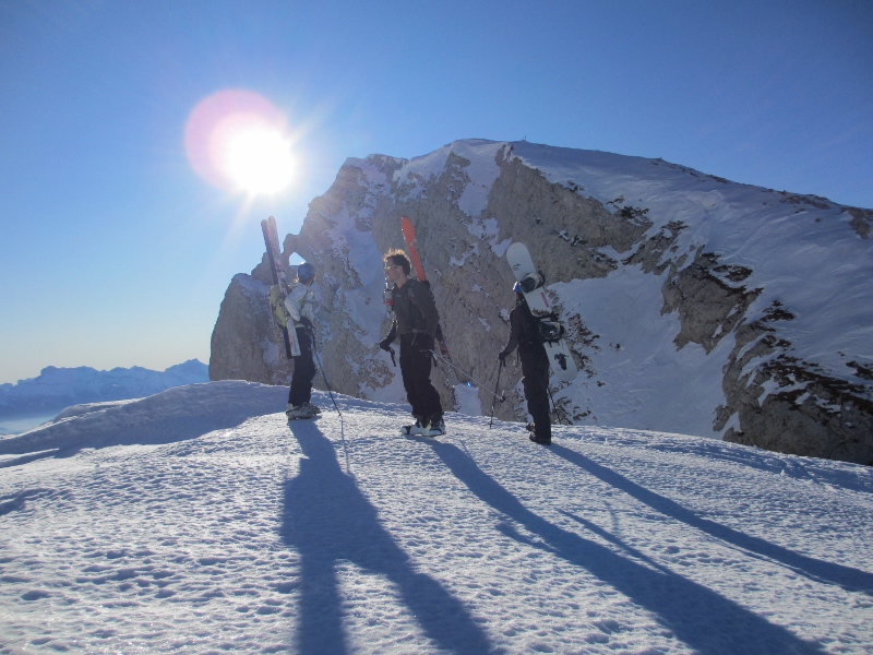 Sortie du couloir : Pause devant l'arche.