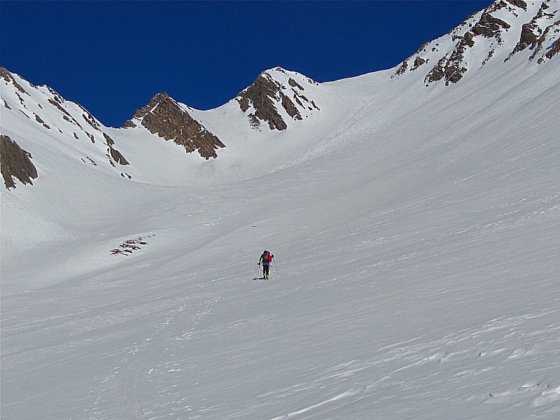 combe de la Nova : le haut de la combe, vaste : du ski grand large.