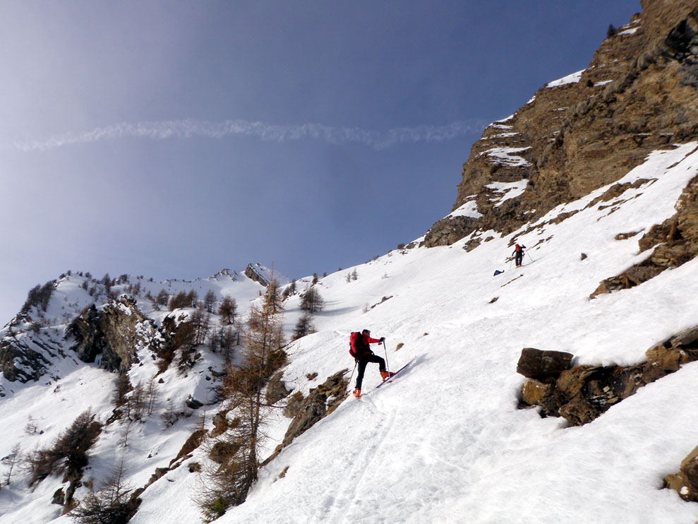 Tête de Chante-Perdrix : Laurent en pleine conversion
