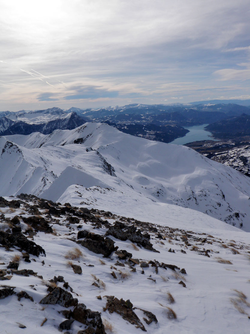 Tête de Chante-Perdrix : Petite vue sur le lac